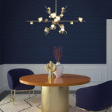 Geode LED Chandelier by Kuzco, Color: Brushed Bronze-Kuzco, Black, Size: Small, Large, | Casa Di Luce Lighting