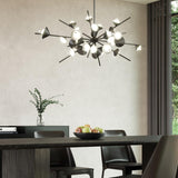 Geode LED Chandelier by Kuzco, Color: Brushed Bronze-Kuzco, Black, Size: Small, Large, | Casa Di Luce Lighting