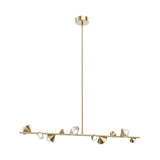 Geode Linear Pendant Light by Kuzco, Color: Brushed Bronze-Kuzco, , | Casa Di Luce Lighting