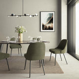 Geode Linear Pendant Light by Kuzco, Color: Brushed Bronze-Kuzco, Black, , | Casa Di Luce Lighting