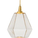 Hedra Pendant Light by Hammerton, Color: Chilled Amber-Hammerton Studio, Finish: Gilded Brass, | Casa Di Luce Lighting
