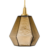 Hedra Pendant Light by Hammerton, Color: Chilled Smoke-Hammerton Studio, Chilled Clear-Hammerton Studio, Chilled Bronze-Hammerton Studio, Chilled Amber-Hammerton Studio, Finish: Metallic Beige Silver, Nickel Satin, Gunmetal, Black Matte, Heritage Brass, Gilded Brass, Bronze Oil Rubbed, Flat Bronze, | Casa Di Luce Lighting