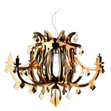Ginetta Chandelier by Slamp, Color: Gold, Black, Silver, White, , | Casa Di Luce Lighting