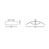 Gloria Ceiling Light by GEA Luce by Gea Luce, Glass Shade: Purple, Red, Orange, Green, White, Black, Sizes: Small, Medium, Large, | Casa Di Luce Lighting