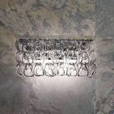 Giogali AP 2 Wall Light by Vistosi, Color: Crystal/Transparent - Vistosi, Crystal/Silver - Vis, Crystal/Amber - Vis, Crystal/Bronze - Vis, Crystal/Smokey - Vis, Crystal/Black Nickel - Vistosi, Crystal/Gold - Vistosi, Crystal/Copper - Vistosi, White, Black, Finish: Bronze, Chrome, | Casa Di Luce Lighting