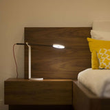 Gravy LED Desk Lamp by Koncept, Finish: Silver, White Matte, Wood Color: Maple-Cerno, White Oak, Walnut-LZF, | Casa Di Luce Lighting