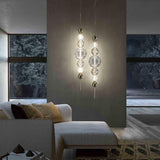 Greta Suspension by Italamp, Finish: Light Gold-IDL, Shiny Nickel-Italamp, , | Casa Di Luce Lighting
