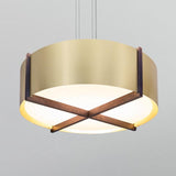 Brushed Brass Plura Pendant Light by Cerno