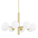 Aged Brass 8 Light Stella Chandelier by Mitzi