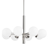 Polished Nickel 8 Light Stella Chandelier by Mitzi