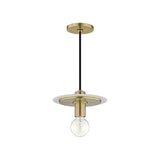 Milo Pendant by Mitzi, Color: Black, White, Finish: Brass Aged, Nickel Polished, Size: Small, Large | Casa Di Luce Lighting