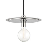 Milo Pendant by Mitzi, Color: Black, White, Finish: Brass Aged, Nickel Polished, Size: Small, Large | Casa Di Luce Lighting