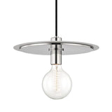 Milo Pendant by Mitzi, Color: Black, White, Finish: Brass Aged, Nickel Polished, Size: Small, Large | Casa Di Luce Lighting
