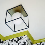 Aira Flushmount by Mitzi, Finish: Aged Brass/Black-Mitzi, Polished Nickel/Black-Mitzi, Size: Small, Large, | Casa Di Luce Lighting