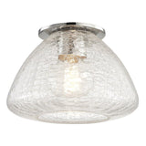 Maya Flushmount by Mitzi, Finish: Nickel Polished, Size: Small, | Casa Di Luce Lighting