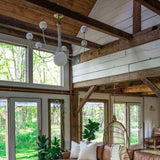 Coco Chandelier by Mitzi, Finish: Aged Brass/Soft Off White-Mitzi, Polished Nickel/Black-Mitzi, Number of Lights: 5, 7, | Casa Di Luce Lighting