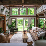 Coco Chandelier by Mitzi, Finish: Aged Brass/Soft Off White-Mitzi, Polished Nickel/Black-Mitzi, Number of Lights: 5, 7, | Casa Di Luce Lighting