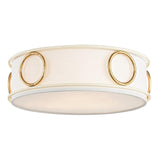 Jade Flushmount by Mitzi, Finish: Gold Leaf, Gold Leaf/Cream-Mitzi, Gold Leaf/Navy-Mitzi, , | Casa Di Luce Lighting