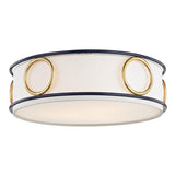 Jade Flushmount by Mitzi, Finish: Gold Leaf, Gold Leaf/Cream-Mitzi, Gold Leaf/Navy-Mitzi, , | Casa Di Luce Lighting