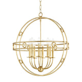 Jade Chandelier by Mitzi, Finish: Gold Leaf, Gold Leaf/Cream-Mitzi, Gold Leaf/Navy-Mitzi, Size: Small, Large, | Casa Di Luce Lighting