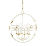 Jade Chandelier by Mitzi, Finish: Gold Leaf/Cream-Mitzi, Size: Small, | Casa Di Luce Lighting