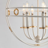 Jade Chandelier by Mitzi, Finish: Gold Leaf, Gold Leaf/Cream-Mitzi, Gold Leaf/Navy-Mitzi, Size: Small, Large, | Casa Di Luce Lighting