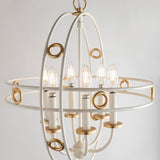 Jade Chandelier by Mitzi, Finish: Gold Leaf, Gold Leaf/Cream-Mitzi, Gold Leaf/Navy-Mitzi, Size: Small, Large, | Casa Di Luce Lighting