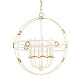 Jade Chandelier by Mitzi, Finish: Gold Leaf/Cream-Mitzi, Size: Large, | Casa Di Luce Lighting