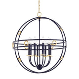 Jade Chandelier by Mitzi, Finish: Gold Leaf/Navy-Mitzi, Size: Large, | Casa Di Luce Lighting