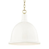 Blair Pendant by Mitzi, Finish: Aged Brass/Cream-Mitzi, Aged Brass/Pink-Mitzi, Polished Nickel/Navy-Mitzi, Polished Nickel/Mint-Mitzi, Size: Small, Large, | Casa Di Luce Lighting