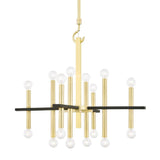 Colette Chandelier by Mitzi, Finish: Aged Brass/Black-Mitzi, Polished Nickel/Black-Mitzi, , | Casa Di Luce Lighting