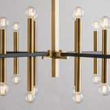 Colette Chandelier by Mitzi, Finish: Aged Brass/Black-Mitzi, Polished Nickel/Black-Mitzi, , | Casa Di Luce Lighting