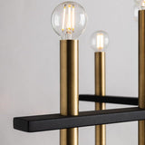 Colette Chandelier by Mitzi, Finish: Aged Brass/Black-Mitzi, Polished Nickel/Black-Mitzi, , | Casa Di Luce Lighting