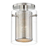 Elanor Flushmount by Mitzi, Finish: Nickel Polished, , | Casa Di Luce Lighting