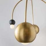 Aged Brass/Black 4 Light Willow Chandelier by Mitzi