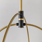 Aged Brass/Black 4 Light Willow Chandelier by Mitzi
