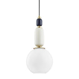 Camila Pendant by Mitzi, Finish: Brass Aged, Nickel Polished, , | Casa Di Luce Lighting