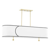 Aged Brass Zara Linear Pendant by Mitzi