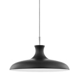 Cassidy Pendant by Mitzi, Finish: Aged Brass/Soft Off White-Mitzi, Polished Nickel/Black-Mitzi, Size: Small, Large, | Casa Di Luce Lighting