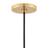 Cassidy Pendant by Mitzi, Finish: Aged Brass/Soft Off White-Mitzi, Polished Nickel/Black-Mitzi, Size: Small, Large, | Casa Di Luce Lighting