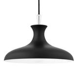Cassidy Pendant by Mitzi, Finish: Aged Brass/Soft Off White-Mitzi, Polished Nickel/Black-Mitzi, Size: Small, Large, | Casa Di Luce Lighting
