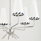 Cassie Chandelier by Mitzi, Finish: Brass Aged, Nickel Polished, , | Casa Di Luce Lighting