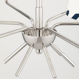 Cassie Chandelier by Mitzi, Finish: Brass Aged, Nickel Polished, , | Casa Di Luce Lighting