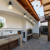 Hartford Outdoor Pendant by Kuzco, Finish: Black, White, Size: Small, Large, | Casa Di Luce Lighting