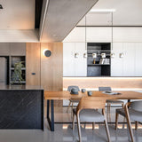 Ling 6 Linear Suspension by Seed Design, Finish: Black/Copper, White/Brass, , | Casa Di Luce Lighting