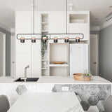 Ling 6 Linear Suspension by Seed Design, Finish: Black/Copper, White/Brass, , | Casa Di Luce Lighting