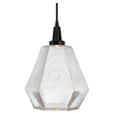 Hedra Pendant Light by Hammerton, Color: Chilled Clear-Hammerton Studio, Finish: Gunmetal, | Casa Di Luce Lighting