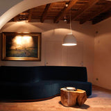 Nur Pendant Light by Artemide, Finish: Glossy Black, Glossy White, Glossy Grey, Glossy Orange, Glossy Green, Anthracite Grey, Aluminum, Light Option: Incandescent, LED, | Casa Di Luce Lighting