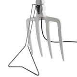 White Tobia Pitchfork Floor Lamp by Karman