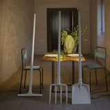 White Tobia Pitchfork Floor Lamp by Karman